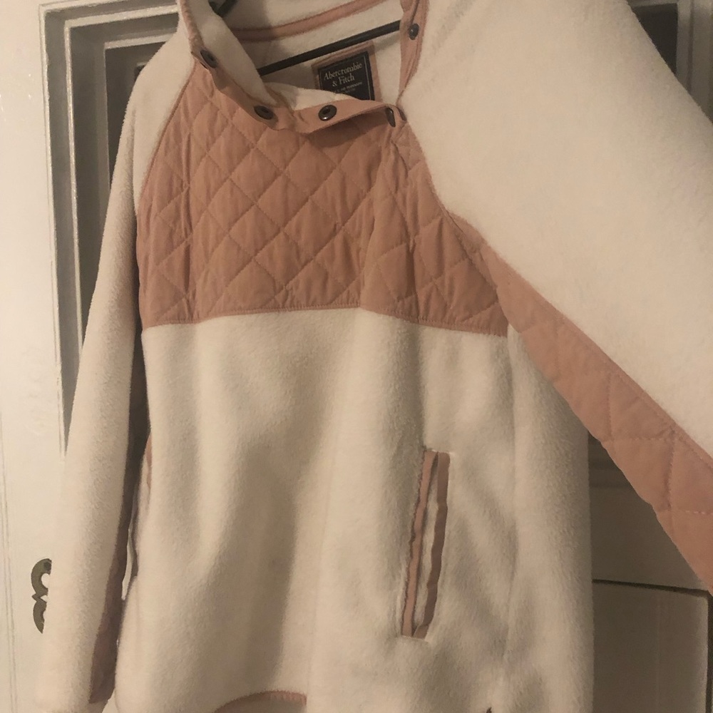 Abercrombie Asymmetrical Button Up Fleece! Hardly… - image 3